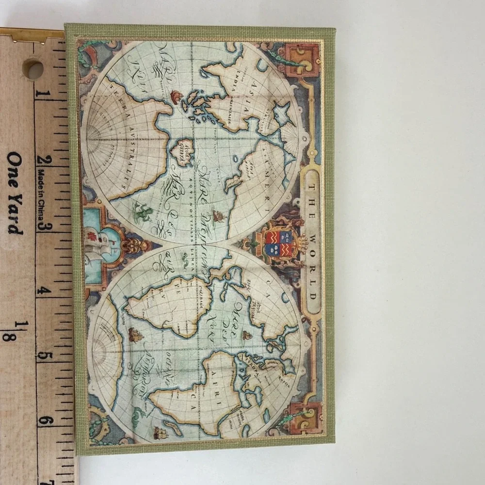 Vintage Eaton Trip Diary‎ Travel Journal World Map NOS w/ Box 1973 USA